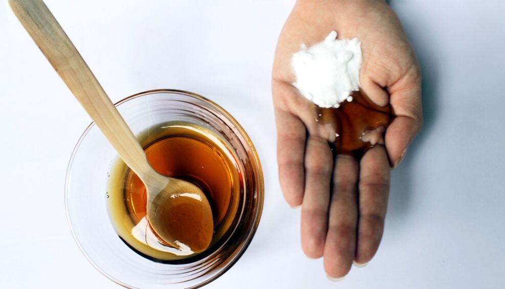 Soda and honey ointment