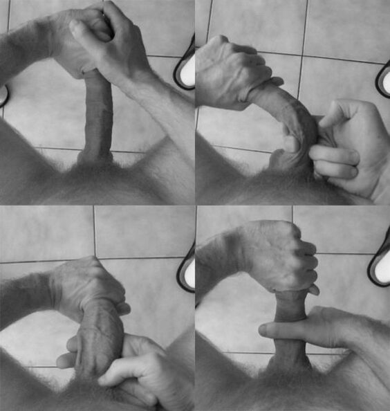 Bending penis to increase the size of the instrument